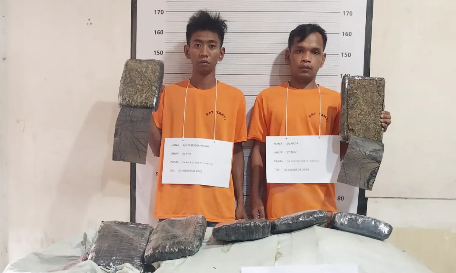 Pengembangan Dua Kurir Jaringan Aceh-Medan: Total Ganja Siap Edar 133 Kilogram, Satu Orang DPO