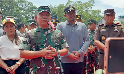 Penuhi Janji Tanggulangi Banjir Medan, Bobby Libatkan TNI Normalisasi Sungai Deli