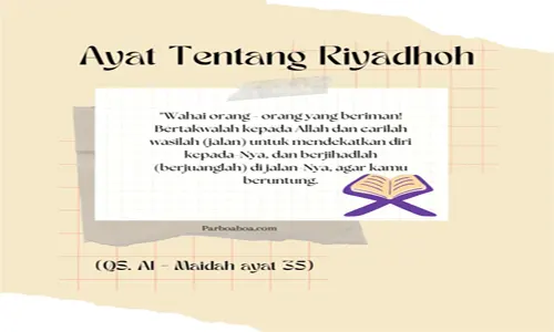 Dalil Amalan Riyadhoh